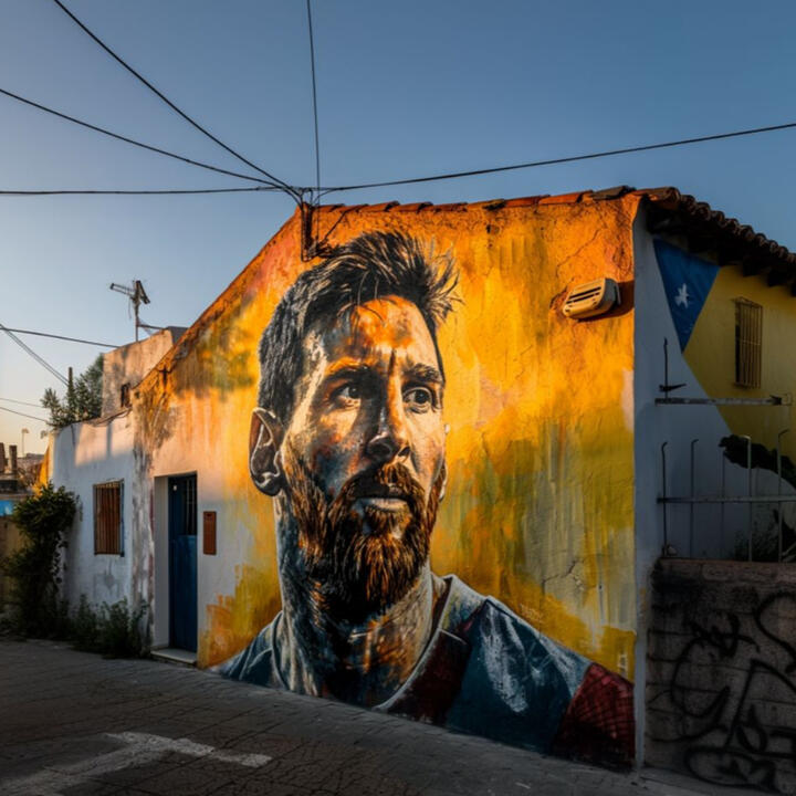 La Masia Graduates Messi Wall Art